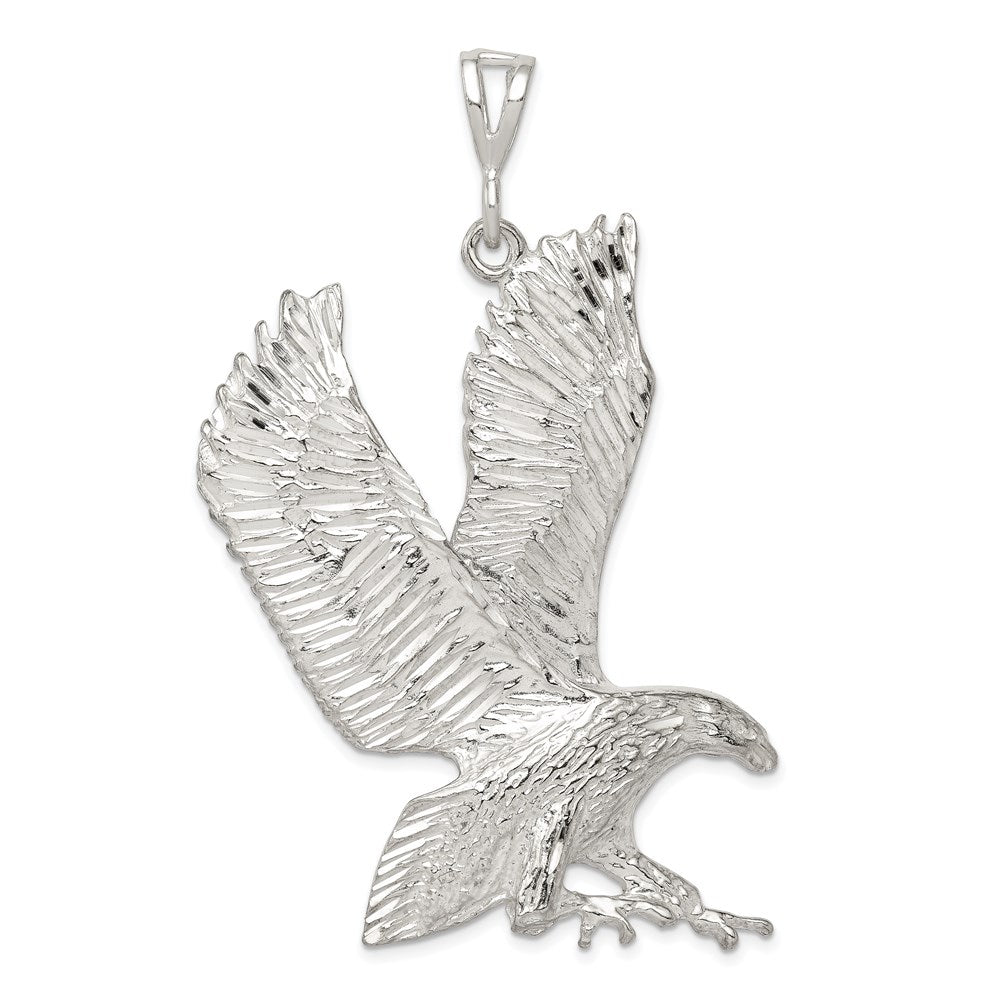 Sterling Silver Eagle Charm, 27 x 53 mm