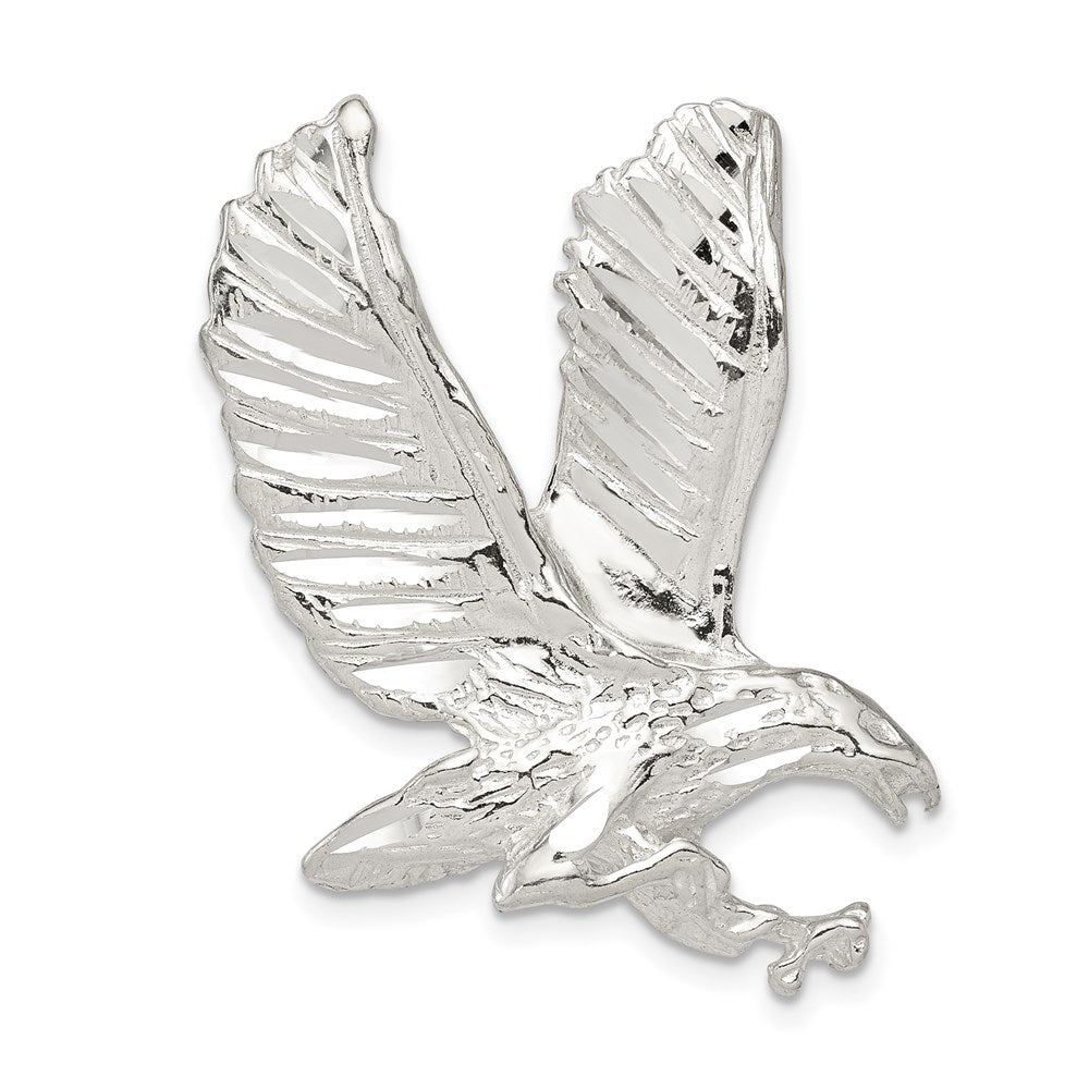 Sterling Silver Eagle Charm, 38 x 25 mm