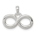 Sterling Silver Polished Infinity Symbol Pendant, 8.5 mm