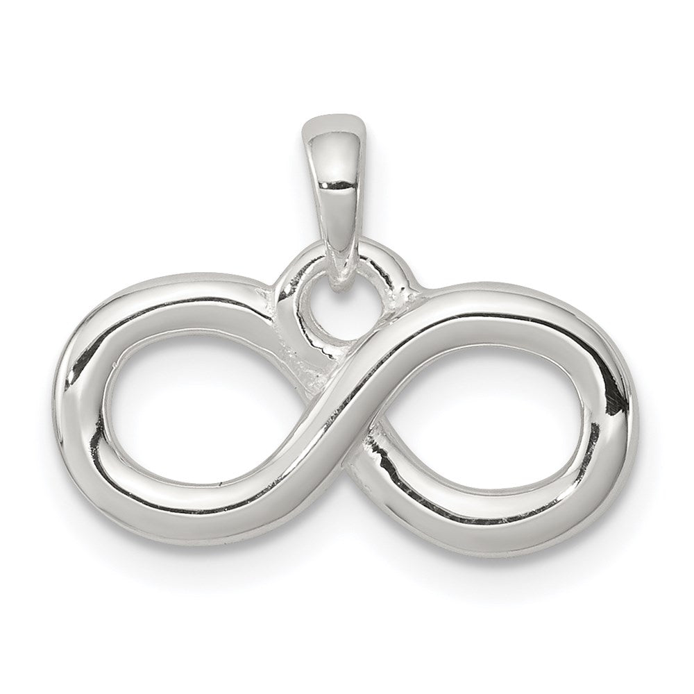 Sterling Silver Polished Infinity Symbol Pendant, 8.5 mm