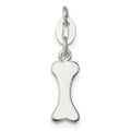 Sterling Silver Polished Dog Bone Charm, 13.32 x 5.5 mm