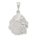 Sterling Silver Polished Man Pendant, 22 x 20 mm