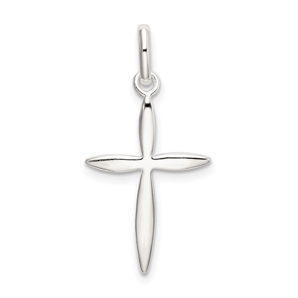 Sterling Silver Polished Passion Cross Charm, 23.8 x 13.8 mm