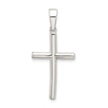 Sterling Silver Polished Cross Pendant, 27.5 x 16 mm