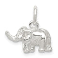 Sterling Silver Elephant Charm, 11 x 15 mm