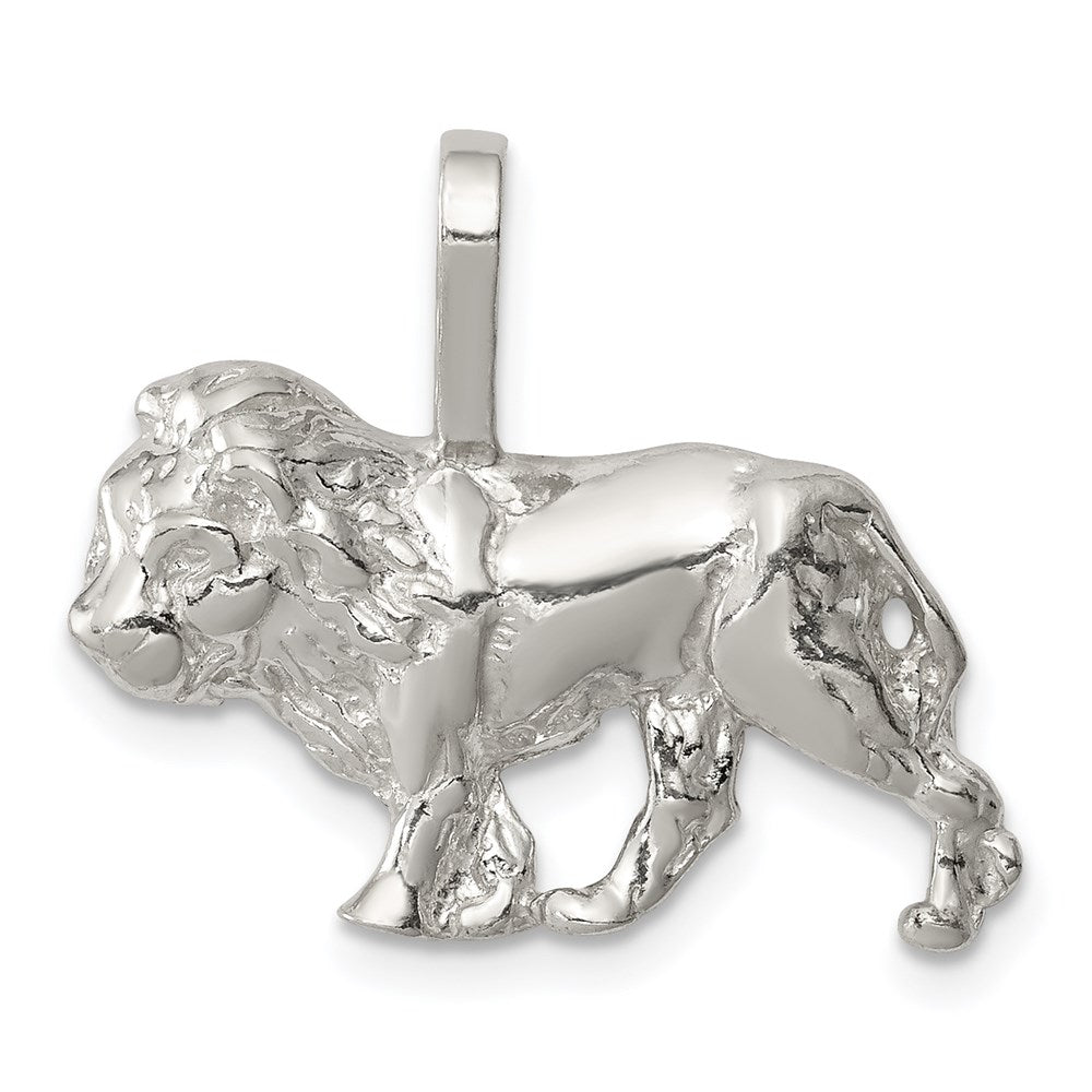 Sterling Silver Lion Charm, 20 x 22 mm