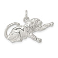 Sterling Silver Tiger Charm, 19 x 33 mm