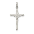 Sterling Silver Polished INRI Crucifix Charm, 31.5 x 15 mm