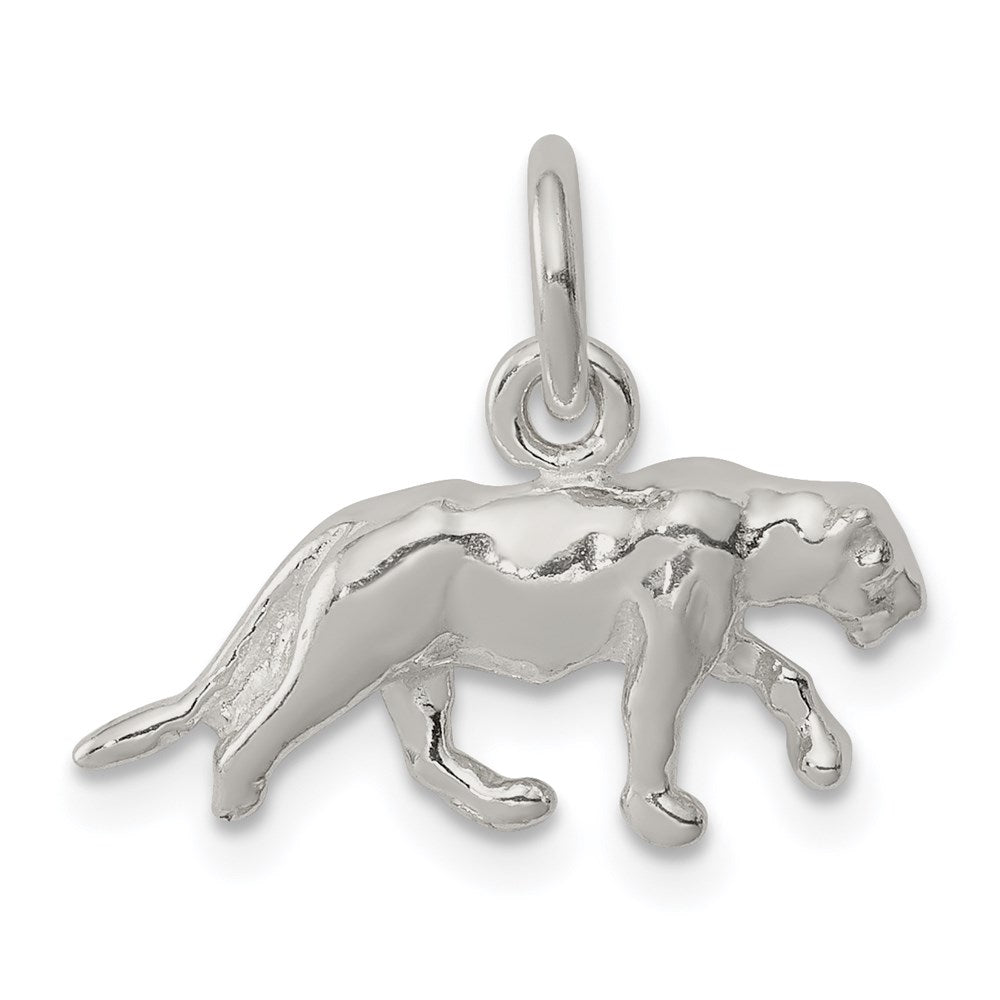 Sterling Silver Panther Charm, 11 x 20 mm