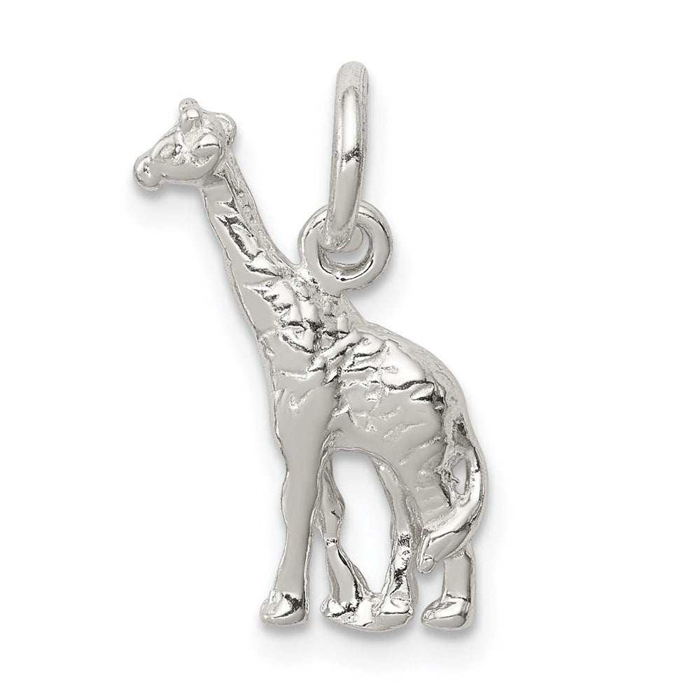 Sterling Silver Giraffe Charm, 19 x 12 mm