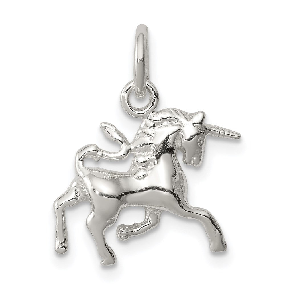 Sterling Silver Unicorn Charm, 19 x 16 mm