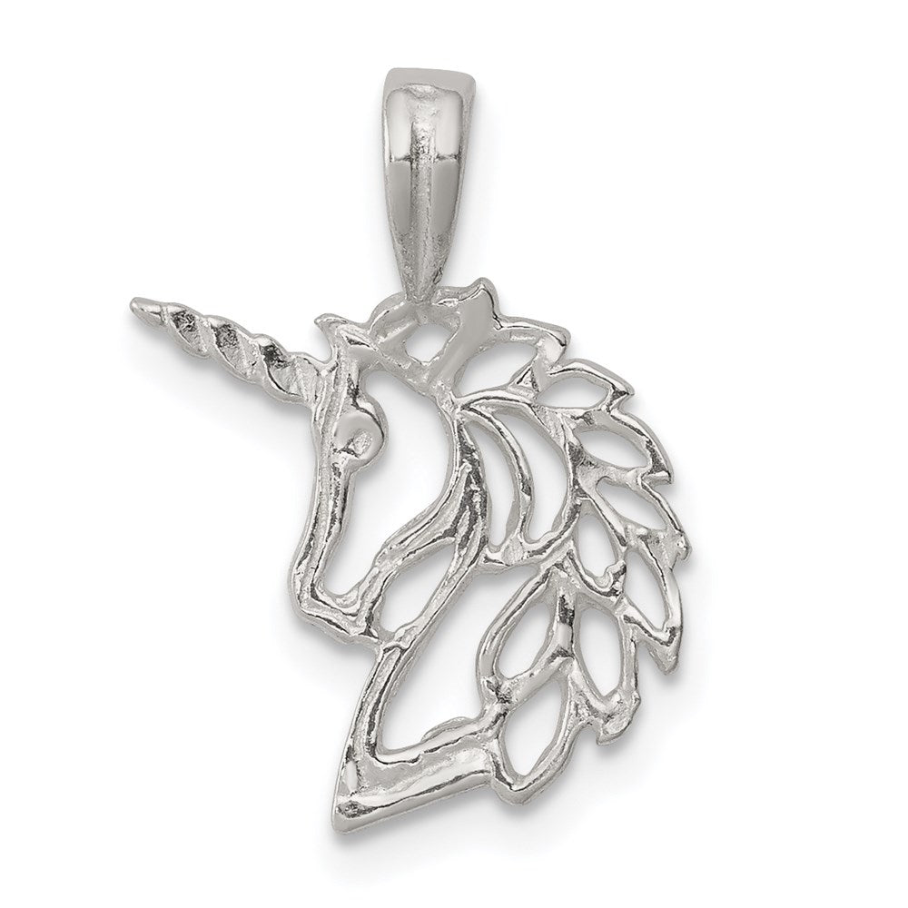 Sterling Silver Unicorn Charm, 20 x 15 mm