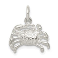 Sterling Silver Crab Charm, 15 x 17 mm