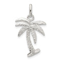 Sterling Silver Palm Tree Charm, 20 x 16 mm