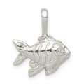 Sterling Silver Fish Charm, 18 x 16 mm