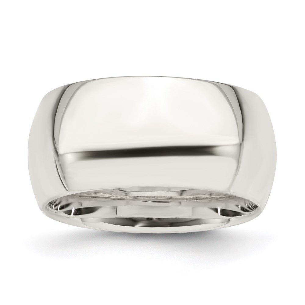 Sterling Silver 10mm Comfort Fit Size 7 Band, 10 mm, 10.43 g - ID5S9QCF0100-78L7