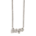 Cheryl M Sterling Silver CZ HOPE 18in. Necklace, 18 mm