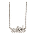 Cheryl M Sterling Silver CZ WISH 18in. Necklace, 18 mm