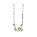 Cheryl M Sterling Silver CZ LOL 18in. Necklace, 18 mm