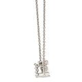 Cheryl M Sterling Silver CZ Chinese Good Fortune Symbol 18in. Necklace, 18 mm