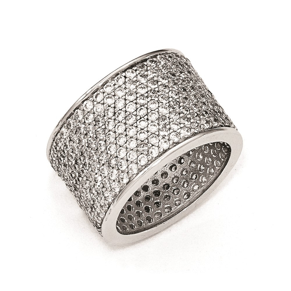 Cheryl M Sterling Silver CZ Ring, Size 6, 9.25 g