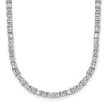 Cheryl M Sterling Silver Rhodium-plated Brilliant-cut CZ 18 Inch Necklace, 18 x 2.85 mm