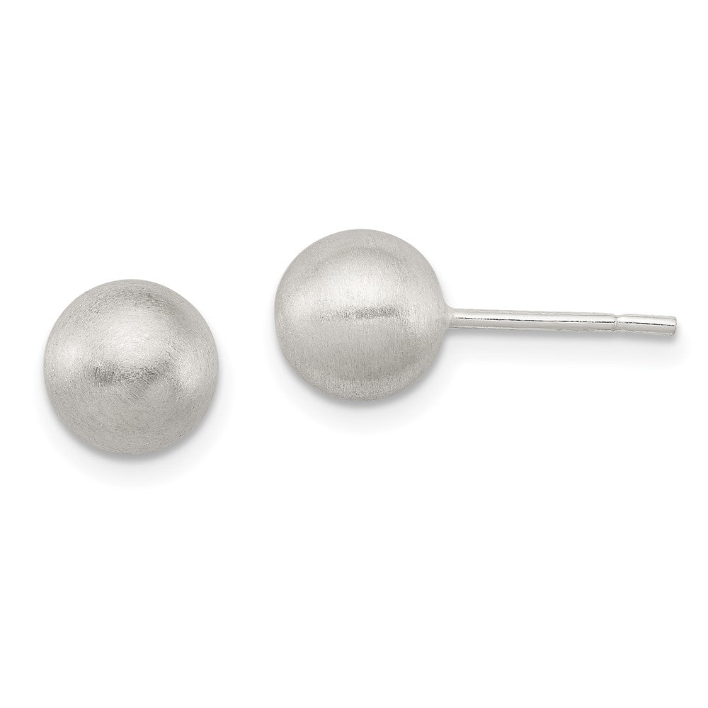 Sterling Silver Polished 7mm Laser-cut Post Earrings, 7 x 7 mm