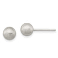 Sterling Silver Polished 6mm Laser-cut Post Earrings, 6 x 6 mm
