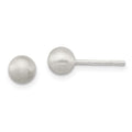 Sterling Silver Polished 5mm Laser-cut Post Earrings, 5 x 5 mm