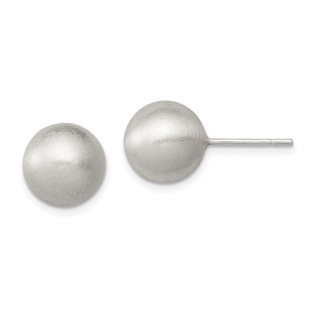 Sterling Silver Polished 10mm Laser-cut Post Earrings, 10 x 10 mm