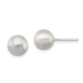 Sterling Silver Polished 8mm Laser-cut Post Earrings, 8 x 8 mm