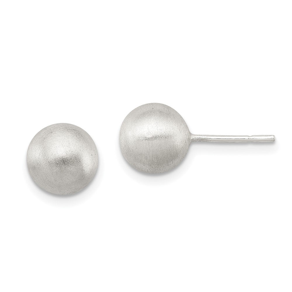 Sterling Silver Polished 8mm Laser-cut Post Earrings, 8 x 8 mm