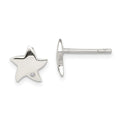 Sterling Silver Diamond Star Post Earrings, 0.01 ct, 9 x 9 mm