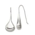 Sterling Silver French Wire Dangle Earrings, 43 x 12 mm