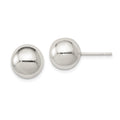 Sterling Silver Polished 10mm Ball Earrings, 10 x 10 mm