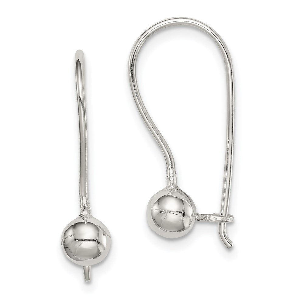 Sterling Silver 5mm Ball Earrings, 18 x 5 mm