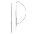 Sterling Silver Polished Multi-Strand Bar Threader Earrings, 71 x 1 mm