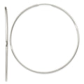 Sterling Silver 1.3mm Hoop Earrings, 55 x 1.3 mm