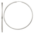 Sterling Silver 2x70mm Endless Hoop Earrings, 70 x 2 mm