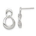 Sterling Silver Fancy Dangle Earrings, 18 x 10 mm