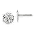 Sterling Silver Polished Celtic Knot Post Earrings, 10 x 9 mm