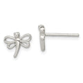 Sterling Silver Polished Dragonfly Children's Post Earrings, 10 x 8 mm