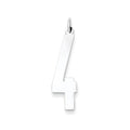 SS Large Elongated Polished Number 4, 33 x 9 mm