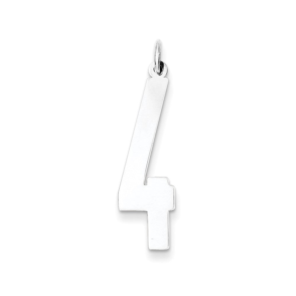 SS Large Elongated Polished Number 4, 33 x 9 mm
