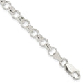 Sterling Silver 6.0mm Belcher Light Bracelet, 7.5 x 6 mm