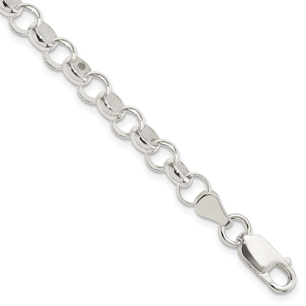 Sterling Silver 6.0mm Belcher Light Bracelet, 7.5 x 6 mm