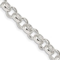 Sterling Silver 6.75mm Rolo Chain, 18 x 6.75 mm