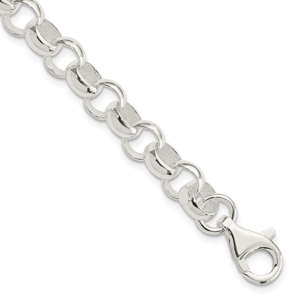 Sterling Silver 8.00mm Belcher Light Bracelet, 7.5 x 8 mm