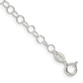 Sterling Silver 3.5mm Fancy Cable Chain, 7 x 3.5 mm