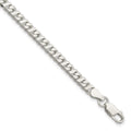 Sterling Silver 4.25mm Fancy Flat Link Bracelet, 8 x 4.25 mm